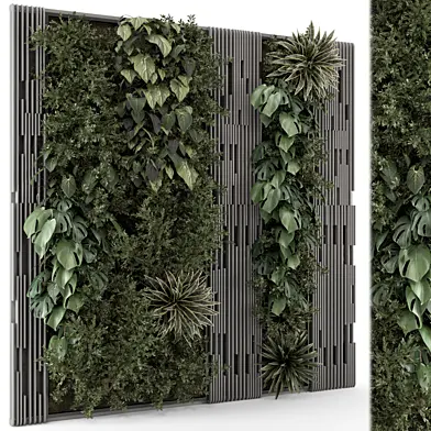 Indoor Wall  Vertical Garden in Wooden Base - Set 1369