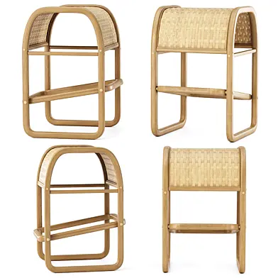 Lucy Rattan Bar Stool / Барный стул из ротанга