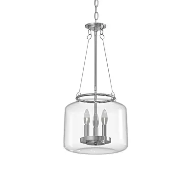 Akron 3-Light Pendant in Satin Nickel