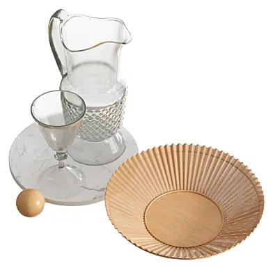 Decorative set with jug
