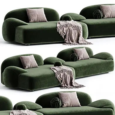 Paolo Castelli AMA Sectional fabric sofa