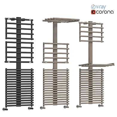 IRSAP GET UP Wall mounted steel towel warmer