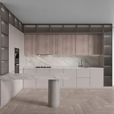 Kitchen Modern 118 (Corner Kitchen)