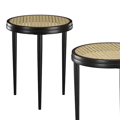 Hako Table Tall  Burned Black