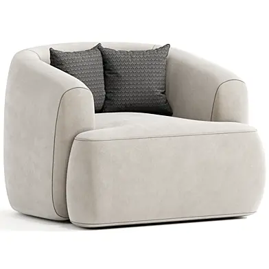 Fauteuil Sofia in donkerbeige Armchair