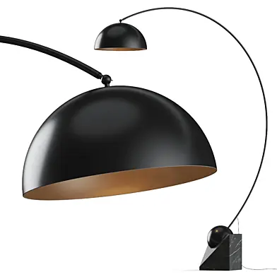CB2 Venus Black Arc Floor Lamp