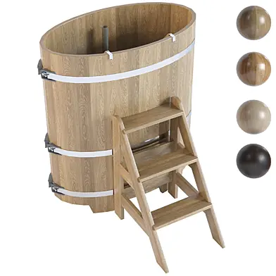 Овальная купель от Bentwood 0,59*1,06м