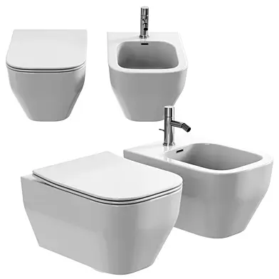 Wall-hung toilet By Olympia Ceramica SYNTHESIS ECO