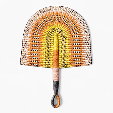 African Handwoven Fan 6