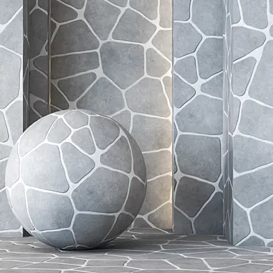Santorini Stone Paving Texture 4k - Seamless