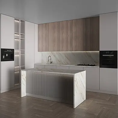 Kitchen Modern 122 (Corner Kitchen)
