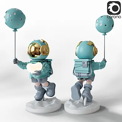 Cosmonaut statue