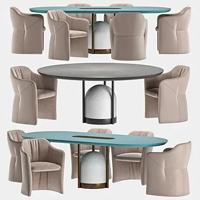 Cantori table ARCANO & chair KARINA
