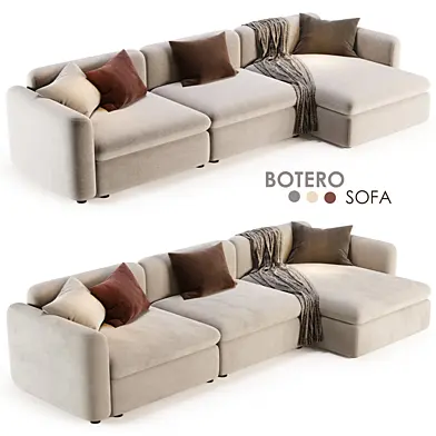 BOTERO Sofa with chaise longue By Casamilano, диваны