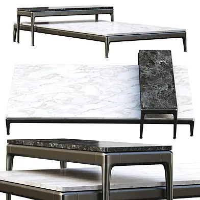 Tables Flexform Pico 283H3 and Flexform Pico 283H5 / Металлические столики Flexform