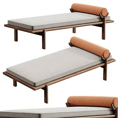 Walnut Crescent Lounge by Vonnegut Kraft