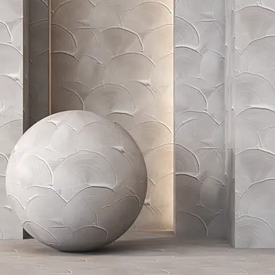 Decorative Plaster Wall Texture 4K - Seamless