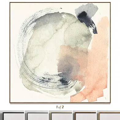 Plaster two square photo frames T-149