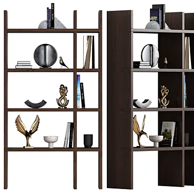 Bookcase with decor