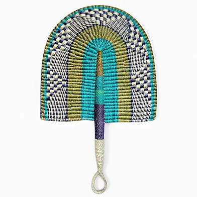 African Handwoven Fan 30