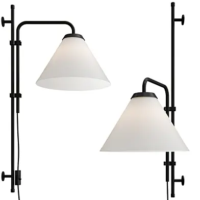 Funiculi Fabric Shade Plug-In Wall Light by Marset