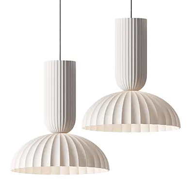 Jeanne Fluted Porcelain Pendant Lamp