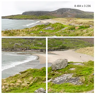 Panorama. Beach. Wild atlantic way. Ireland.