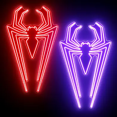 Spiderman Neon Sign