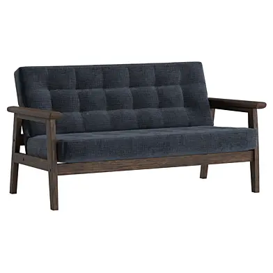 KARIMOKU K CHAIR Tufted fabric small sofa