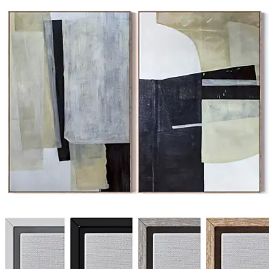 Set of large wall paintings 2599