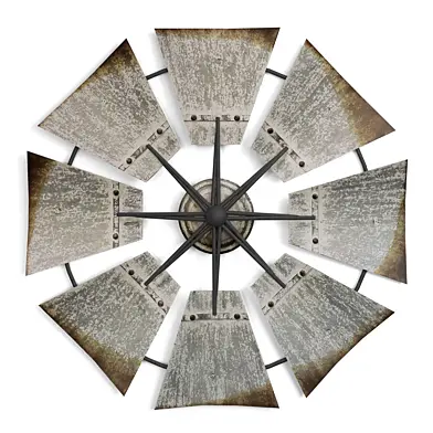 Metal Bladed Wall Decor