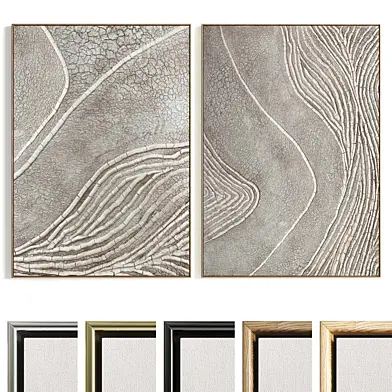 Plaster Two Photo Frames D-492