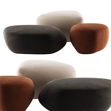 PEBBLE RUBBLE | Pouf by Moroso