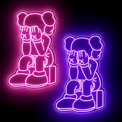 KAWS Neon Sign