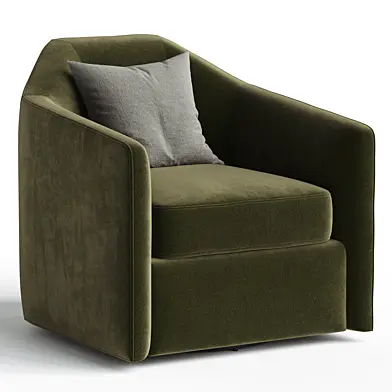 Justine Swivel Chair, Navarro Loden