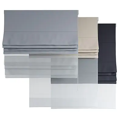 Roman Curtains 108 | Dual Roman Shades | Dekoria | Day and Night