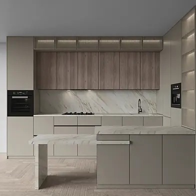 Kitchen Modern 147 (Corner Kitchen)