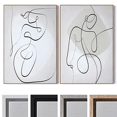 Set of large wall paintings 2653