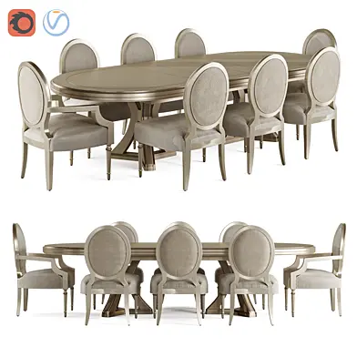 EMMY EXTENDING DINING TABLE & CHAIR