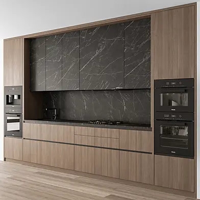 Kitchen Modern - Wood and Black 127