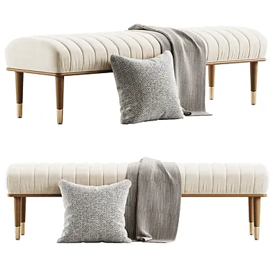 Flannery Mid Century Bench