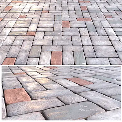 stone walkway paving set 005