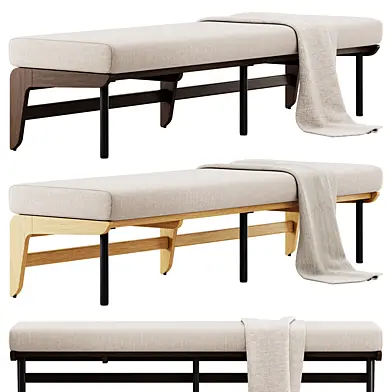 Kinney Teak Bench by Crate and Barrel