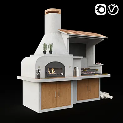 Bbq brick Antille palazzetti | Печь барбекю Antille palazzetti