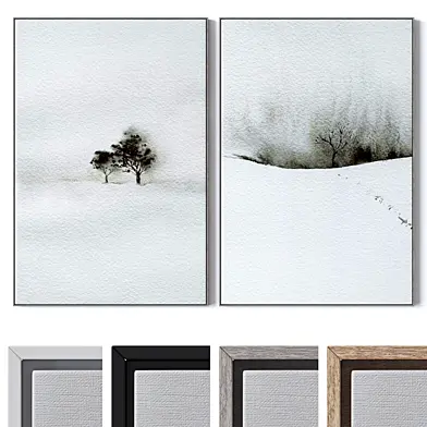 Set of large wall paintings 2704