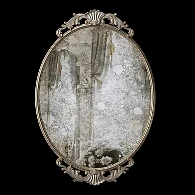 Kirkland – Gold Oval Baroque Wall Mirror