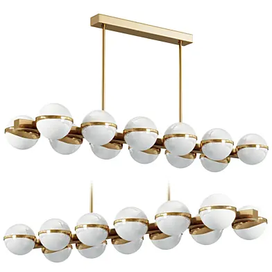 Large Italian Modern Chandelier 12 Lights, Stilnovo Style