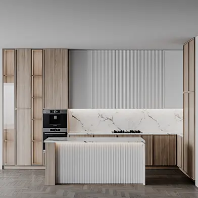 Kitchen Set Tv Wall Vol1 01