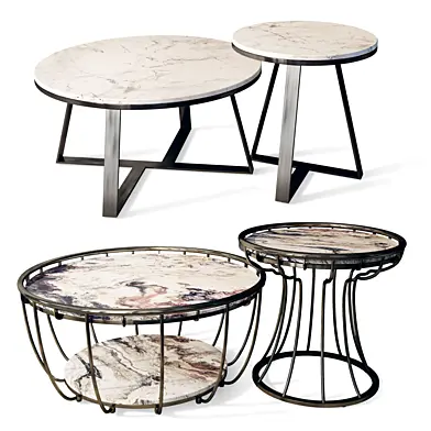 Столик &nbsp;журнальный кофейный круглый Малибу Фано Decor Diva