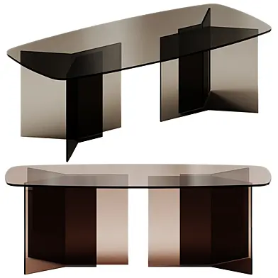 Tonelli Design THRIM glass table